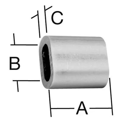 Svorka lanová 2,5 mm AL 10 ks