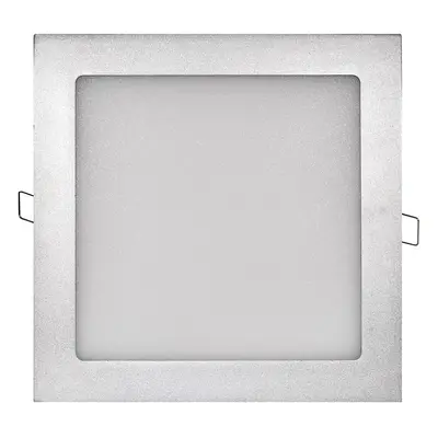 LED podhledové svítidlo PROFI stříbrné, 22,5 x 22,5 cm, 18 W, neutrální bílá