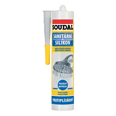 Soudal sanitární silikon neutrální transparentní 280 ml