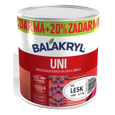 Balakryl uni lesk 0,7kg+20% bílá