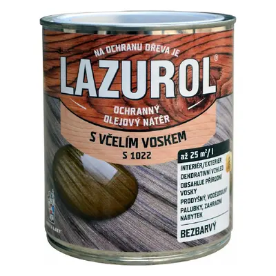 Lazurol S1022 lak s voskem na dřevo 0,75l