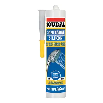 Soudal sanitární silikon bílý 280 ml