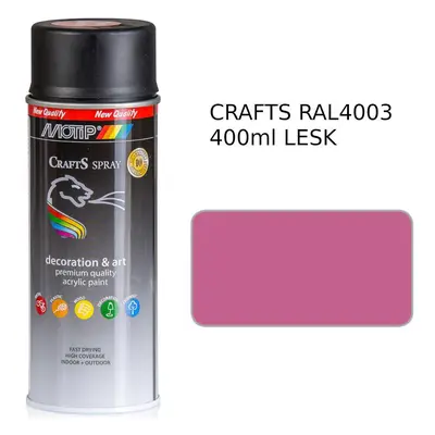 Sprej Crafts růžový RAL4003 400ml