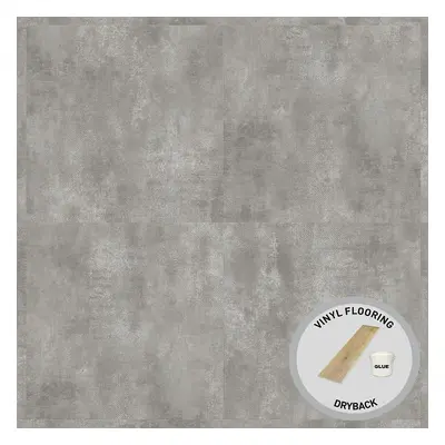 Lepené vinylové podlahy Betón Grey 2mm/0,4mm DryBack