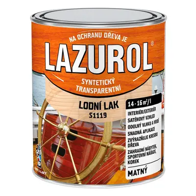 Lazurol lodní lak 0,75l mat