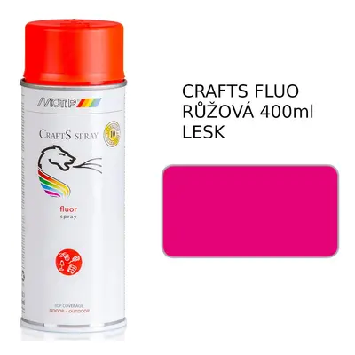 Sprej Crafts fluorescenční růžový 400ml