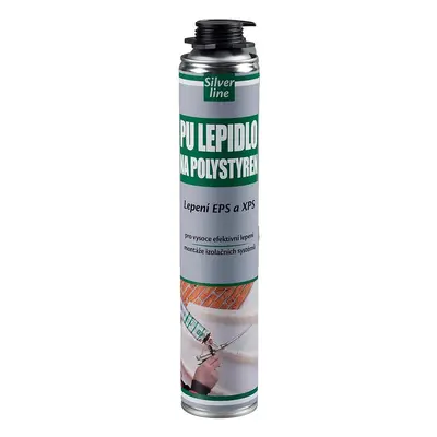 Montážní pěna PU lepidlo na polystyren Silver line pistolová 750 ml