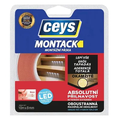 MONTACK LEPÍ VŠE OKAMŽITĚ PÁSKA PRO LED 10 M X 8 MM