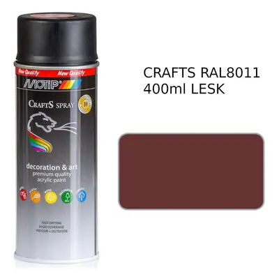 Sprej Crafts hnědá RAL8011 400ml