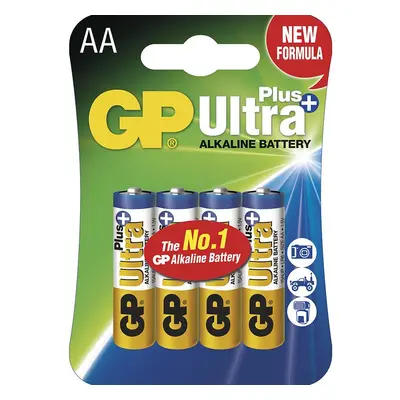 Alkalická baterie GP Ultra Plus AA (LR6), 4 ks