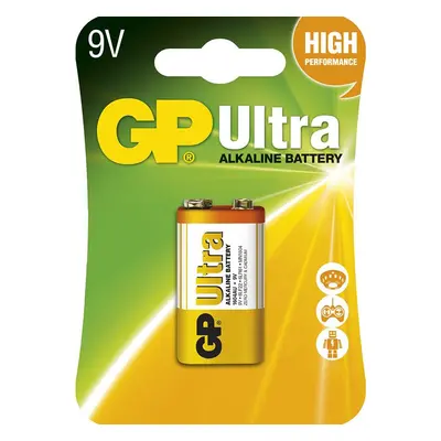 Alkalická baterie GP Ultra 9V (6LF22), 1 ks