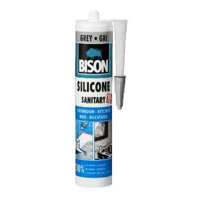 BISON SILICONE SANITARY ŠEDÝ 280 ml