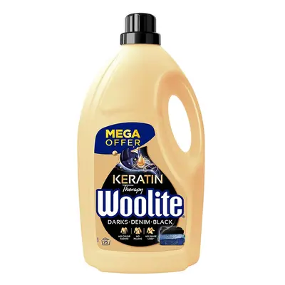 Woolite Keratin Therapy Darks Denim Black prací gel, 75 praní, 4.5 l