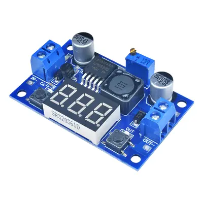 LM2596 Buck Step-down napájecí modul - LED voltmetr, DC 4,0 ~ 40 1,3 - 37V