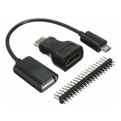 Raspberry Pi Zero mini sada adaptérů HDMI na HDMI + Micro USB