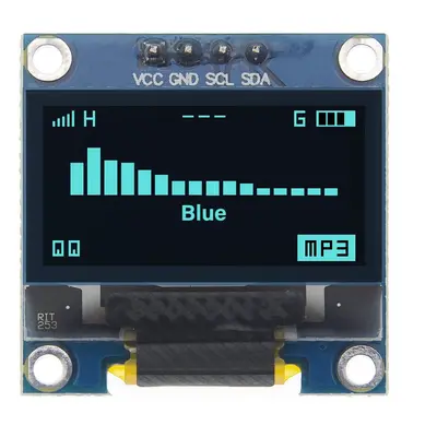 IIC I2C OLED displej 0,96" - Modrý, 128 x 64