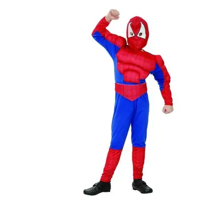 Dětský kostým Spiderman se svaly - 8 až 10 let - Vel. 130 - 140 cm