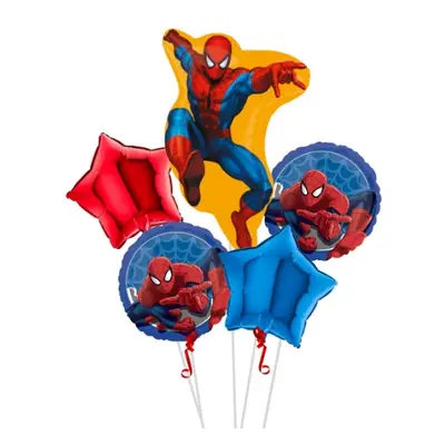 Sada fóliových balonků Spiderman - 5 ks - Smart