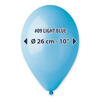 Balonky 26 cm - světle modré 100 ks