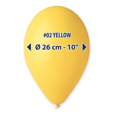 Balonky 26 cm - žluté 100 ks