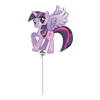 Balónky na tyčku - My Little Pony - Twilight sparkle 23 cm - 5 ks