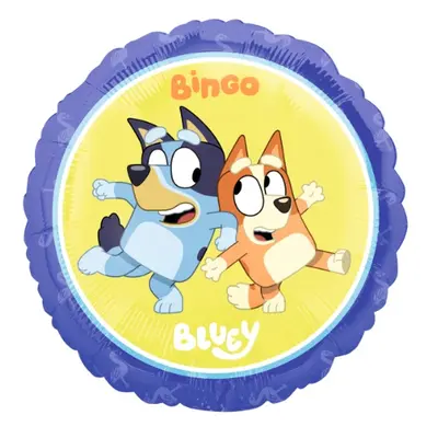 Foliový balonek Bluey a Bingo - 43 cm