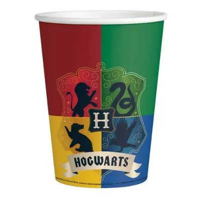 Papírové party kelímky Harry Potter - Bradavické koleje 250 ml - Amscan