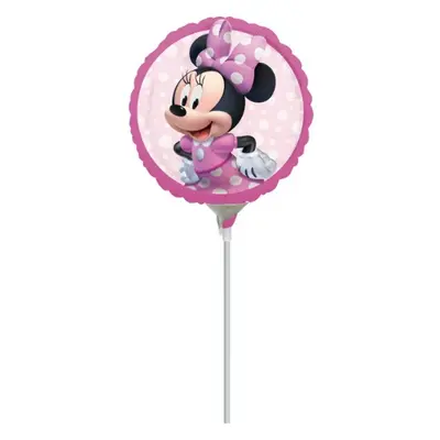 Balónky na tyčku Minnie Mouse 23 cm - 5 ks