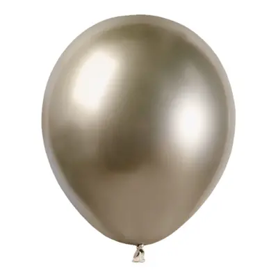 Balonky 13 cm - chromové Champagne - 100 ks