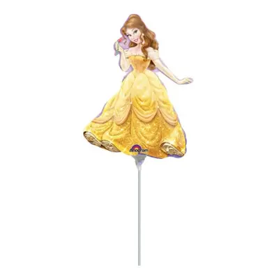 Balónky na tyčku - Disney Bella - Kráska a zvíře 23 cm - 5 ks