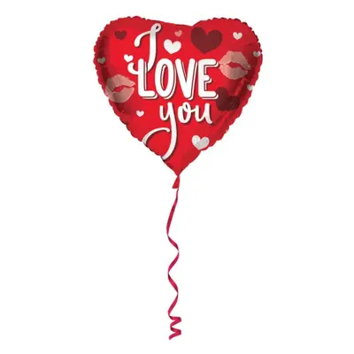 Foliový balonek srdce - I love you - 45 cm - Folat