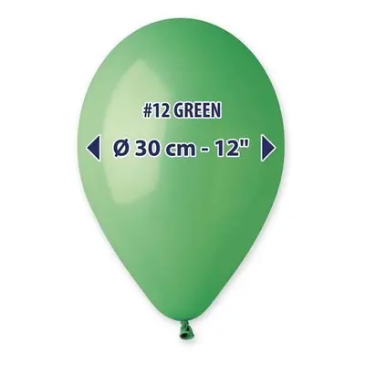 Balonky 30 cm - zelené 100 ks