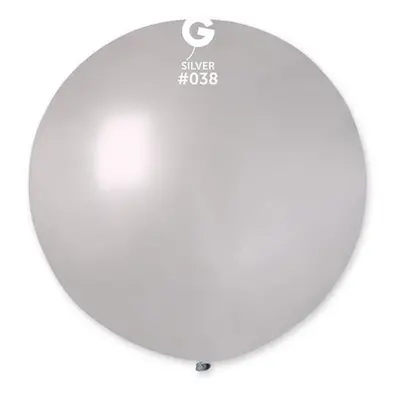 Balon jumbo stříbrný 100 cm