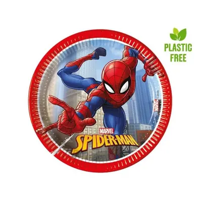 EKO Papírové talíře Spiderman - New Generation 20 cm - 8 ks