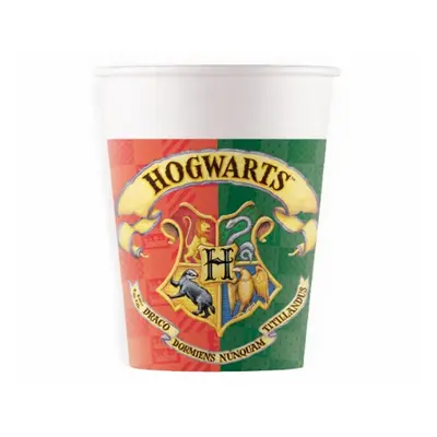 Papírové party kelímky Harry Potter - Bradavické koleje 200 ml