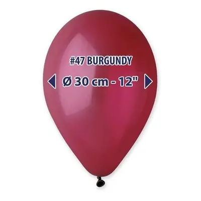 Balonky 30 cm - bordeaux 100 ks