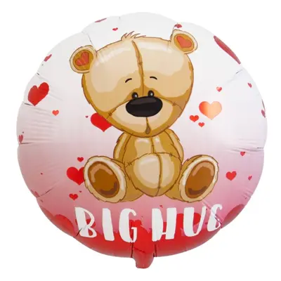 Foliový balonek kulatý - Medvídek Big Hug - 45 cm