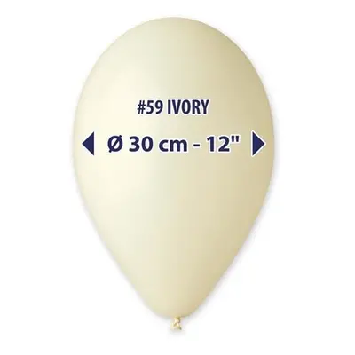 Balonky 30 cm - slonovinová kost 100 ks