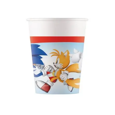 Papírové kelímky Sonic - 8 ks