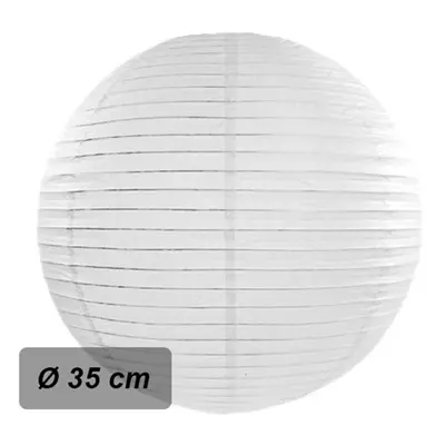 Lampion kulatý 35 cm bílý