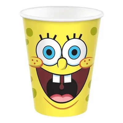 Papírové party kelímky Sponge Bob 8 ks