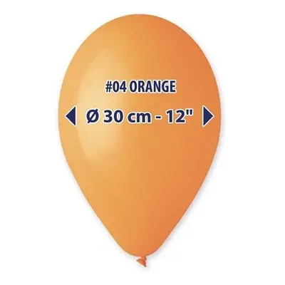 Balonky 30 cm - oranžové 100 ks