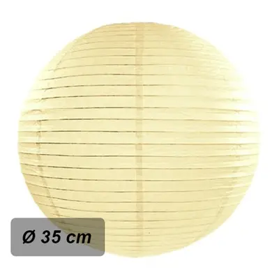 Lampion kulatý 35 cm šampaň