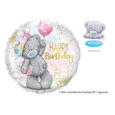 Foliový balonek Tatty Teddy - Happy Birthday - 45 cm