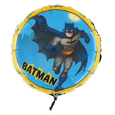 Foliový balonek Batman kulatý 45 cm - Nebalený