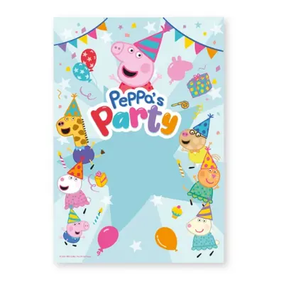 Dekorace na zeď Peppa's party - 2 m x 1,4 m