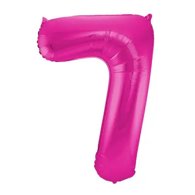 Foliová číslice - magenta 7 - 86 cm