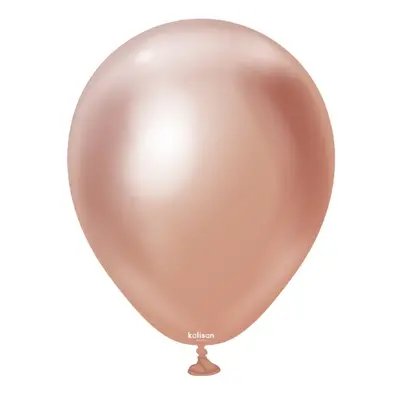 Balonky Mirror Chrome Rose Gold 13 cm/5", 100 ks