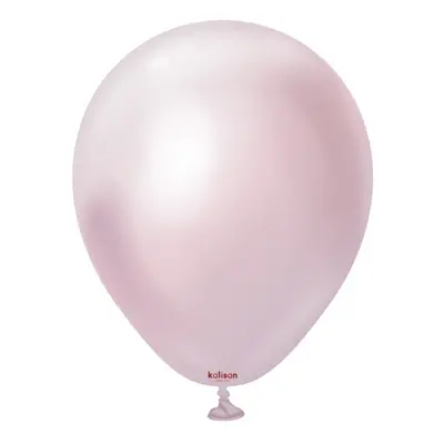 Balonky růžovo zlaté, Mirror Chrome Pink Gold 13 cm/5", 100 ks