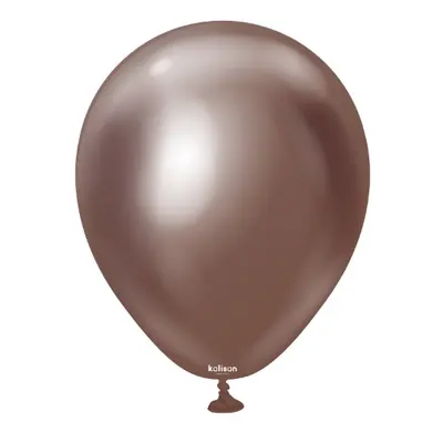 Balonky hnědé, Mirror Chrome Chocolate 30 cm/12", 50 ks